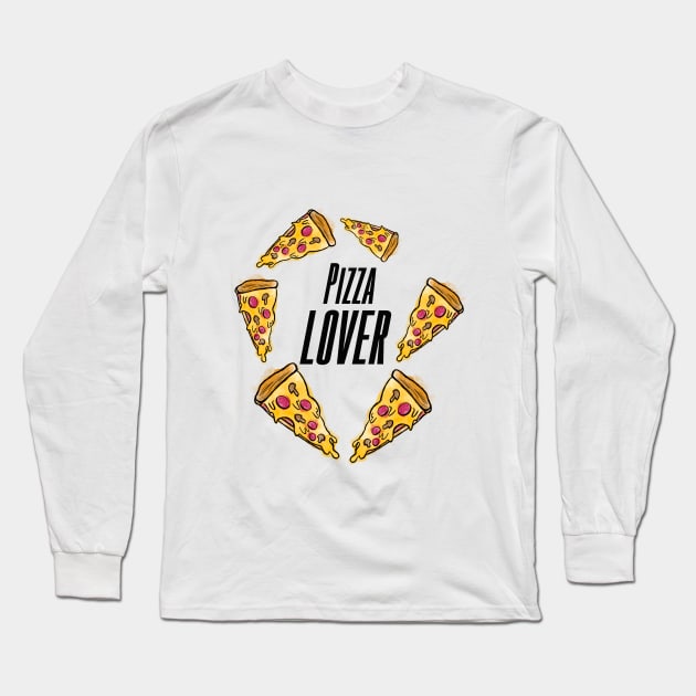 Pizza lover Long Sleeve T-Shirt by jessperezes